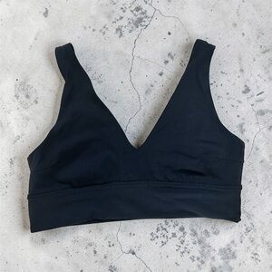 lululemon athletica Black V-Neck Bralette